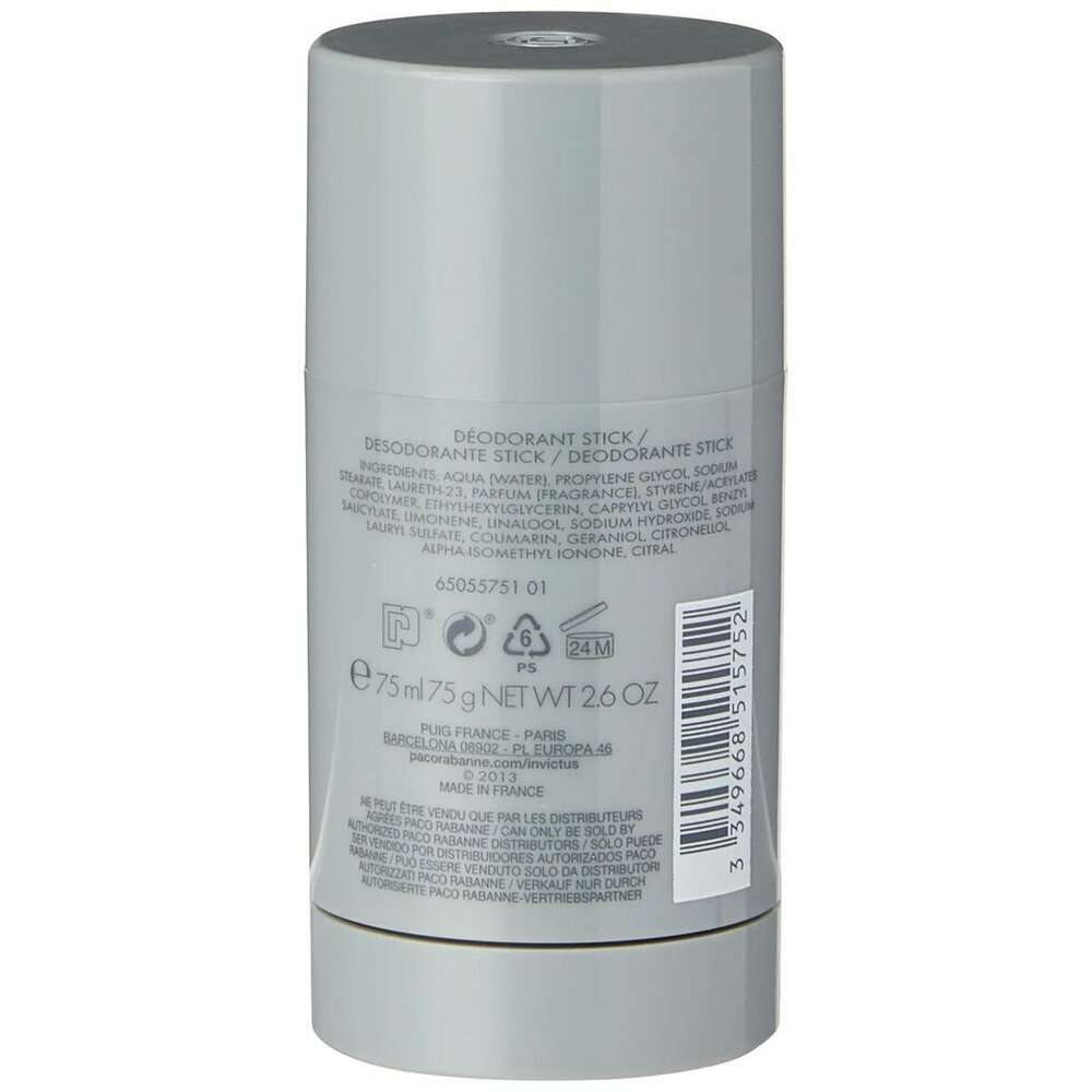 Deodorant Stick Paco Rabanne Invictus 75 ml