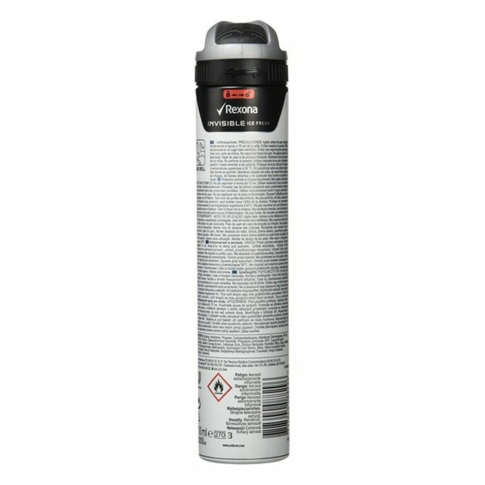 Deodorant Spray Invisible Ice Fresh Men Rexona 200 ml