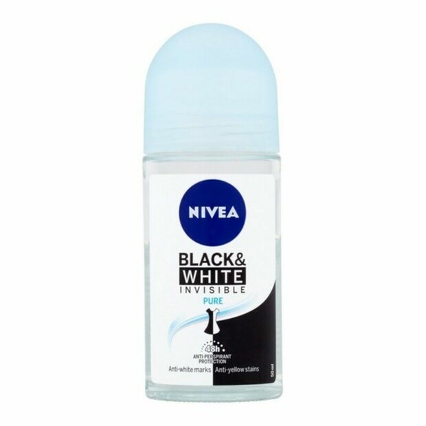 Deodorant Roller Men Black &amp; White Active Nivea 